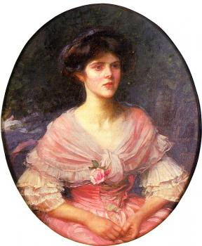 約翰 威廉姆 沃特豪斯 Portrait of Mrs A P Henderson 約翰 威廉姆 沃特豪斯 Portrait of Mrs A P Henderson
